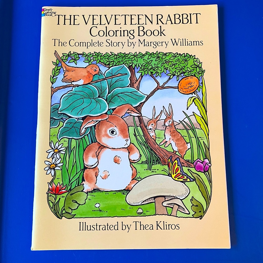 BUNDLE—Vintage Easter coloring books & book & mug mat Velveteen Rabbit bunny